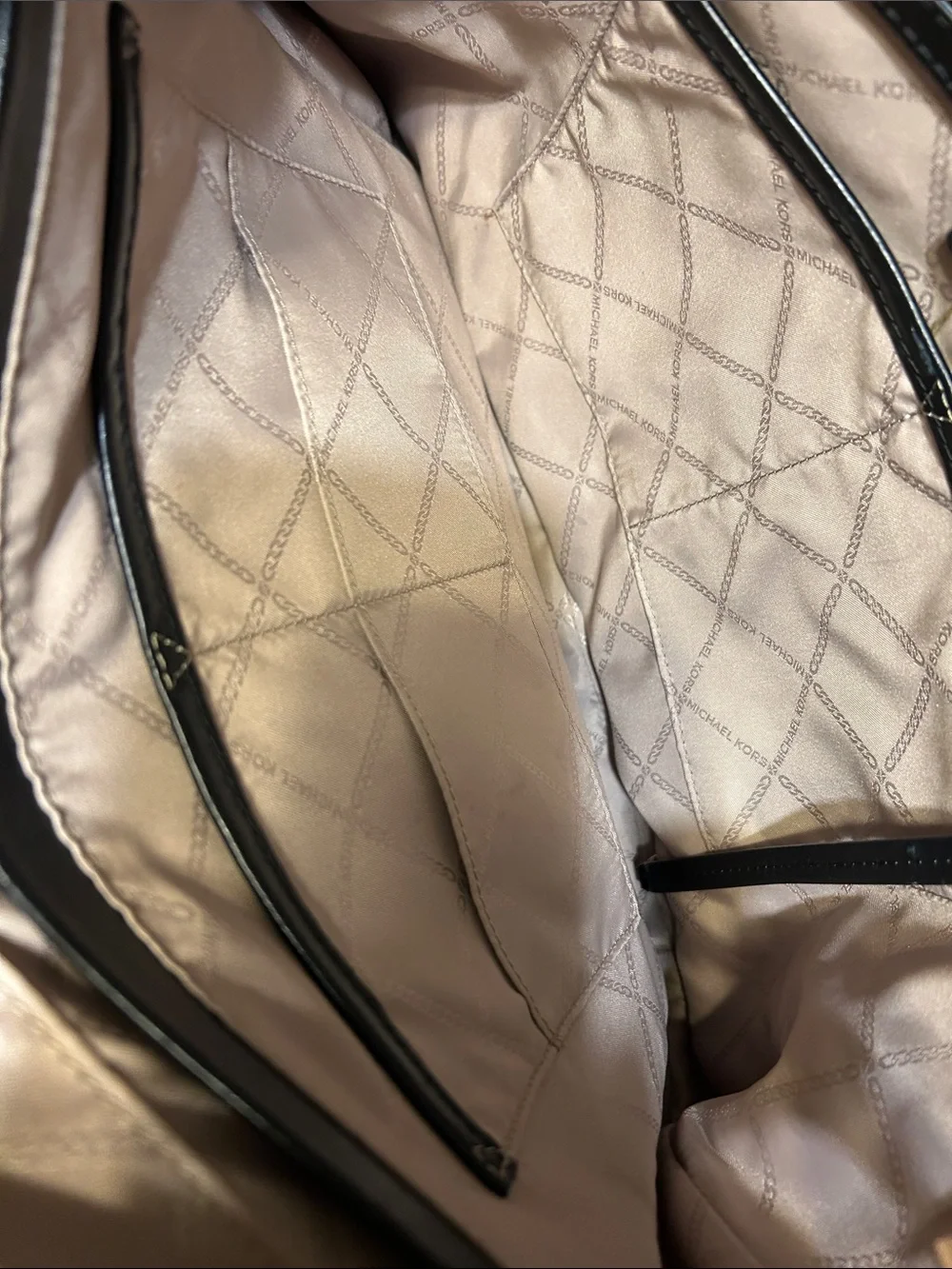 Michael Kors Olive Green Tote with Black Studded Straps